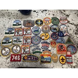 Lot Of 43 Boy Scouts Of American Patches North America Camp White Mountain VTG